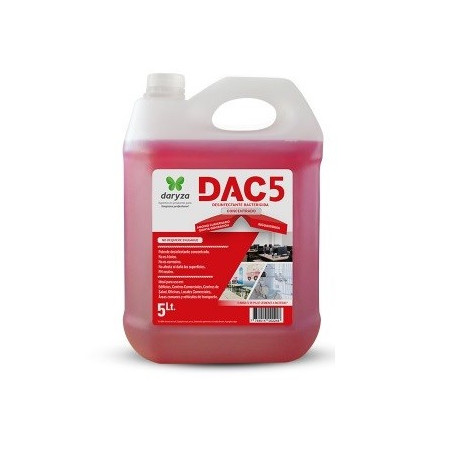 Desinfectante DAC5 5L Concentrado Amonio Cuaternario, 30041 Daryza