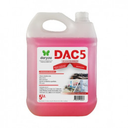 Desinfectante DAC5 5L Aplicación Directa Amonio Cuaternario, 30043 Daryza