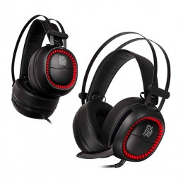 Auriculares On-Ear Gaming Ttesports Shock Pro RGB 7.1, microfono, USB, negro
