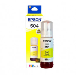 Botella de tinta EPSON T504420-AL, color amarillo, contenido 70ml