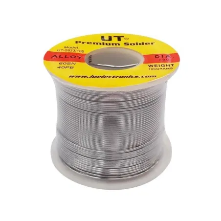  Bobina Rollo Estaño UT UT-2623 250G 0.8mm 60/40 estaño/plomo Pb+ 41.525424 Bobina Rollo Estaño UT UT-2623 250G 0.8mm 60/40 esta