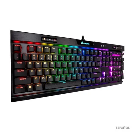 Teclado Corsair K70 RGB , mecánico, Multimedia, USB, retroiluminado