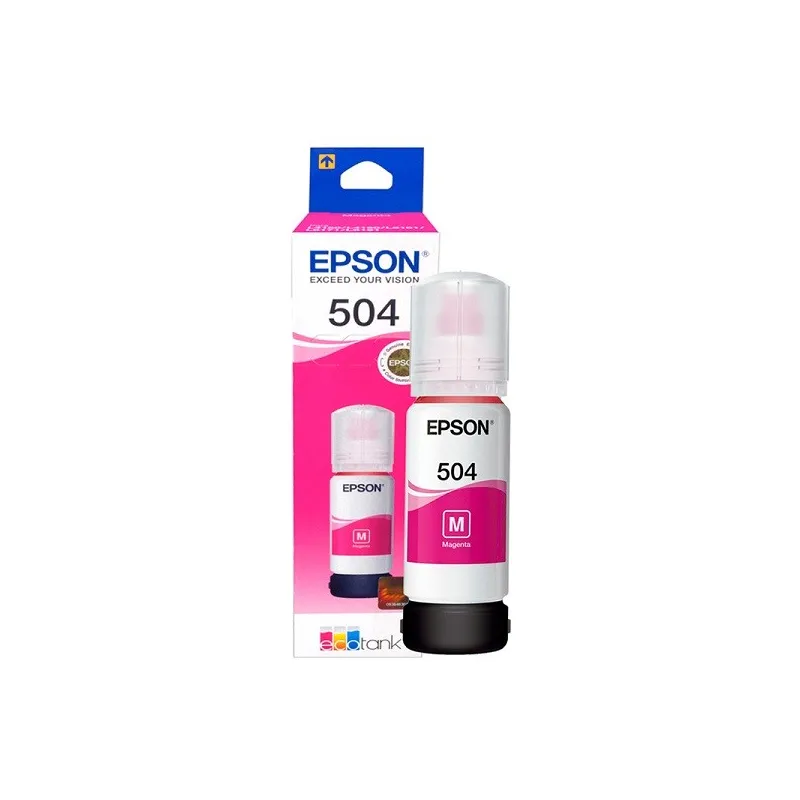 Botella de tinta Epson T504 320-AL Magenta 127 ml, Impresora EcoTank Sistema continuo L4150 L4160