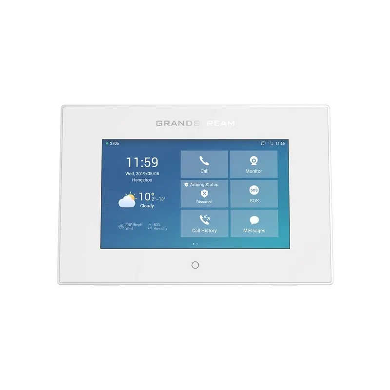 Intercom HD y Control de Acceso GrandStream GSC3570 7" 1024X600 WiFi 4Puertos alarma PoE AF Micro SD