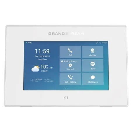 Intercom HD y Control de Acceso GrandStream GSC3570 7" 1024X600 WiFi 4Puertos alarma PoE AF Micro SD