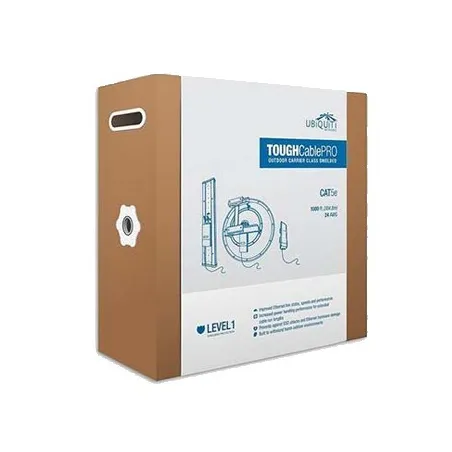  Cable ToughCable Ubiquiti TC-PRO CAT5E  305m STP Negro 24AWG Blindado Gigabit ESD26AWG UV 597.457627 Cable ToughCable Ubiquiti 