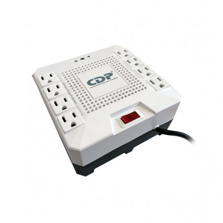 Regulador de voltaje CDP RC-AVR pro 1808i, 1800VA, 1000W, 220V, 8 tomacorrientes