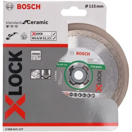  Discos corte Diamantado X-LOCK para Ceramica, Bosch 2608615137 41.525424 Disco corte Diamantado X-LOCK para Ceramica, Bosch 260