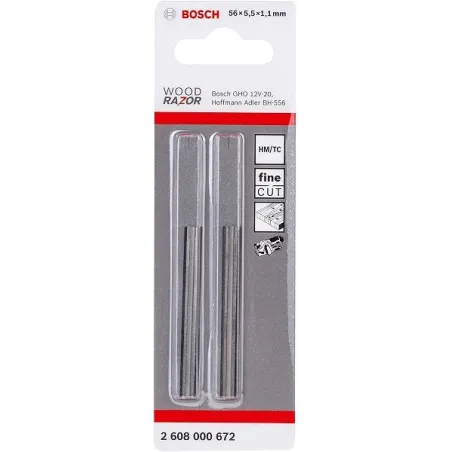  Cuchilla Reversible para Cepilladora GHO 12V-20, Bosch 2608000672 43.220339 Cuchilla Reversible para Cepilladora GHO 12V-20, Bo