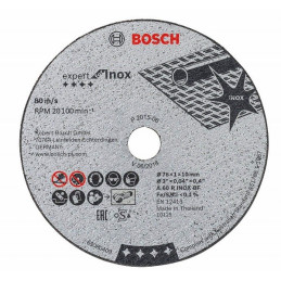 Disco de Corte Expert 76mm x1.2mm 5pcs para Inox, Bosch 2608601520