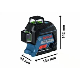 Nivel de Lineas Laser GLL 3-80G 30m con Receptor120M 3Lineas360 Verde, Bosch 0601063Y00 Bosch-Nivel de Lineas Laser GLL 3-80G 30