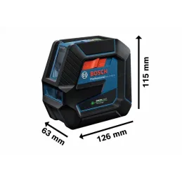 Nivel de Lineas Laser Combinados GCL 2-50G 2Lineas 2puntos Verde con Tripode, Bosch 0601066M01 Bosch-Nivel de Lineas Laser Combi