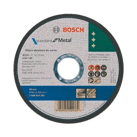  Discos de Corte Standard 115x2.5x22.23mm para Metal, Bosch 2608619738 2.881356 Disco de Corte Standard 115x2.5x22.23mm para Met