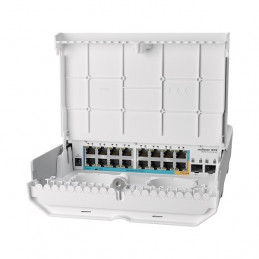 NetPower Mikrotik 15FR CRS318-1Fi-15Fr-2S-OUT 16Port 10/100Mbps 15POE-in 1PoE-OUT 2SFP L5 SwitchOS