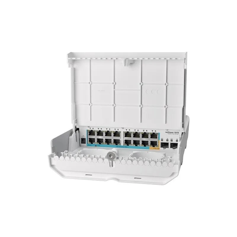 NetPower Mikrotik 15FR CRS318-1Fi-15Fr-2S-OUT 16Port 10/100Mbps 15POE-in 1PoE-OUT 2SFP L5 SwitchOS