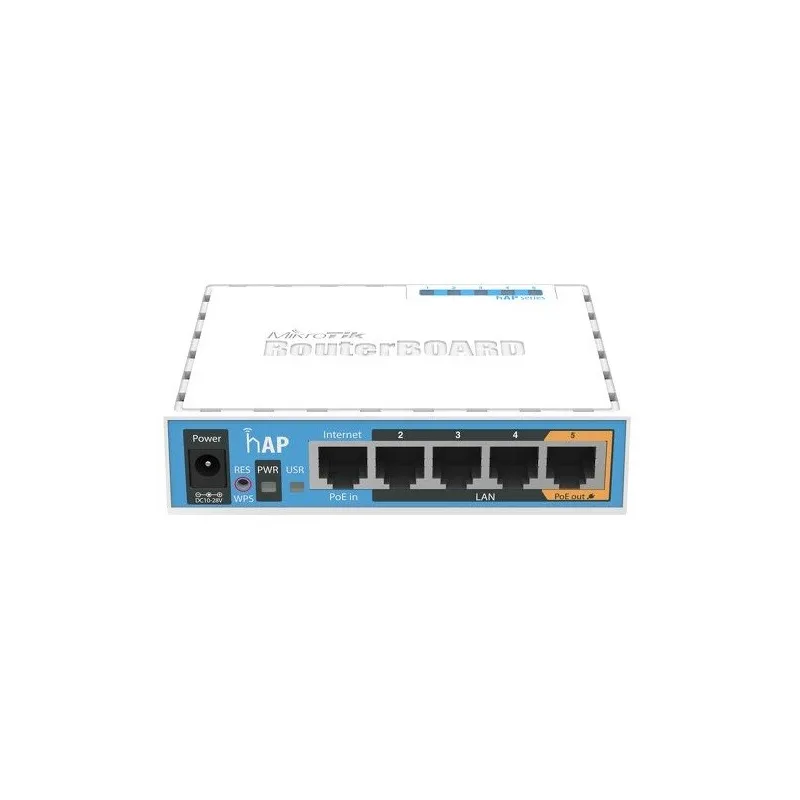 Router Wifi Mikrotik HAP RB951UI-2ND 5XLan 2.4GHZ 802.11B/G/N 2Antenas USB