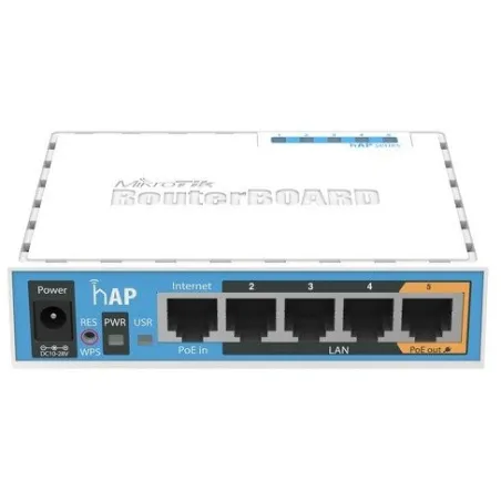  Router Wifi Mikrotik HAP RB951UI-2ND 5XLan 2.4GHZ 802.11B/G/N 2Antenas USB 193.220339 Router Wifi Mikrotik HAP RB951UI-2ND 5XLa