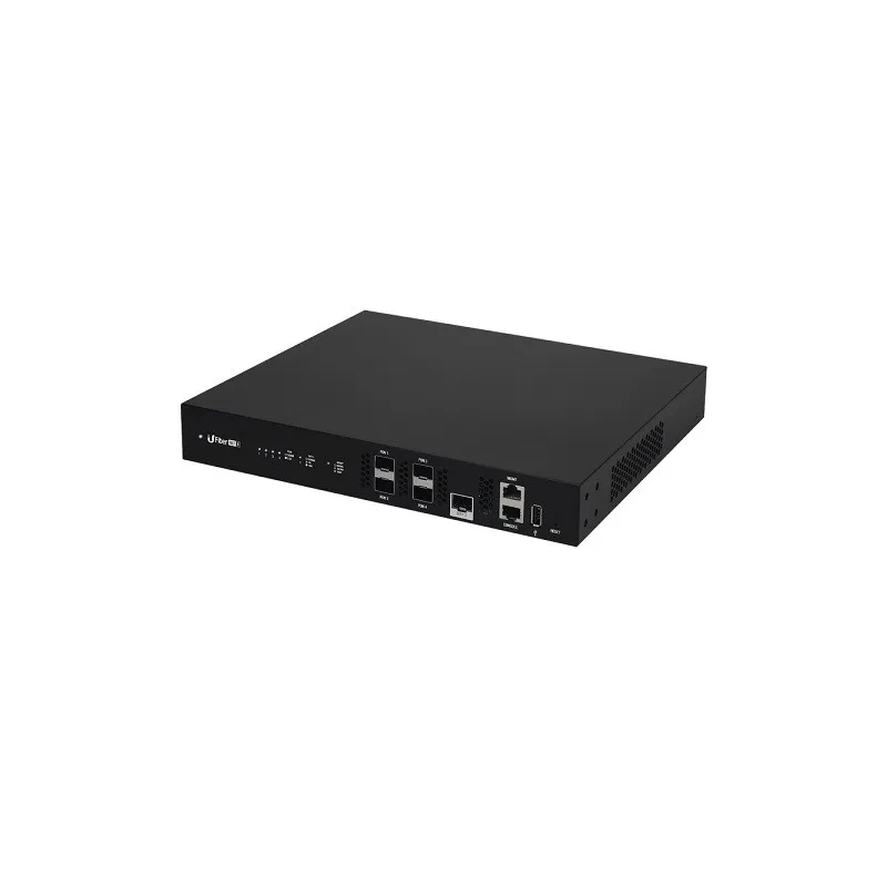 UFiber Ubiquiti UF-OLT-4 GPON OLT hasta 512 ONUs concurrentes, 4SFP GPON + 1 puertos SFP+ 10G