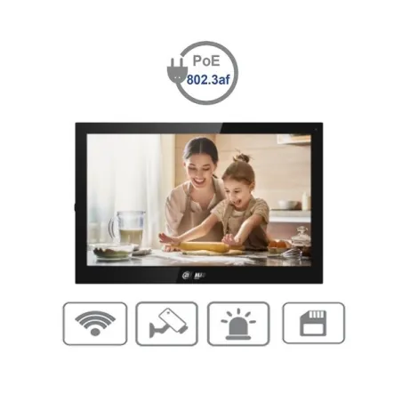  Monitor IP Wifi VDP 10" Android 8.1 SD Audio Doble via, Dahua VTH5341G-W 810.169492 Monitor IP Wifi VDP 10" Android 8.1 SD Audi