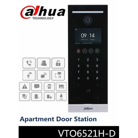  Frente de Calle VDP IP 2MP WDR Hasta160DPTOS IP65 AUDIO Doble Via, Dahua VTO6521H-D  753.389831 Frente de Calle VDP IP 2MP WDR 