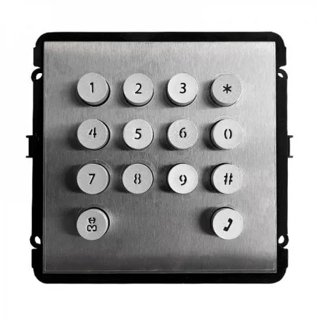 Teclado Numerico IP VDP OutDoor Unlock by password, braille keypad, Stainless IP54,IK08, Dahua VTO2000A-K(V2)