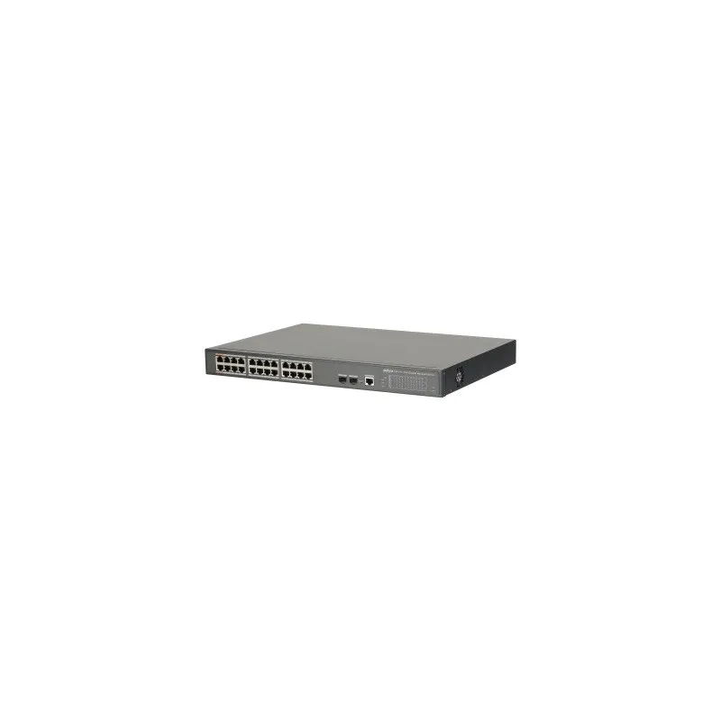 Switch Poe 24Port Gigabit 802.3AF/AT/ 240W, Dahua PFS4226-24GT-240