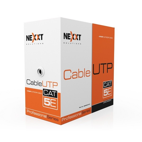 Cable de Red UTP Nexxt AB355NXT21 Cat5E 100m 24AWG CM Gris