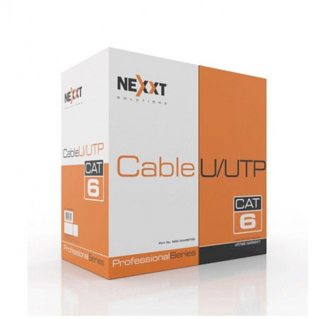 Cable de Red UTP Nexxt AB356NXT21 Cat6 100m 23AWG CM Gris