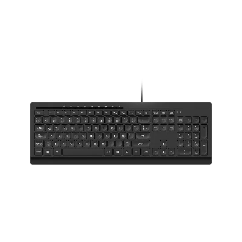 Teclado USB Klip Xtreme KKM-252S Compass multimedia ultradelgado