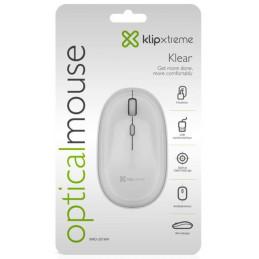 Mouse USB Klip Xtreme KMO-201WH 1600dpi 4Botones