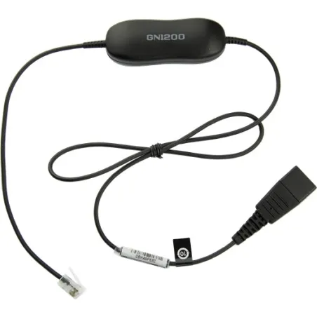 Cable para auriculares Jabra Smart Cord Negro 88001-99 Jabra-Cable para auriculares Jabra Smart Cord Negro 88001-99 para Cisco I