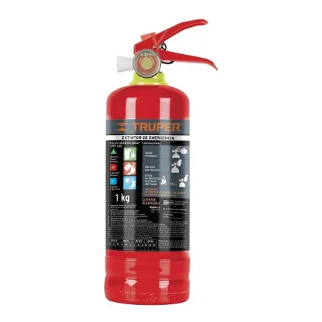  Extintor Recargable 1kg Portatil Inc. Polvo Tipo ABC, Casas Autos, Truper 100276 41.525424 Extintor Recargable 1kg Portatil Inc