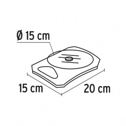 Balanza Digital 5kg Plato de vidrio 4Medidas ABS 2AAA para Cocina, Truper 15160