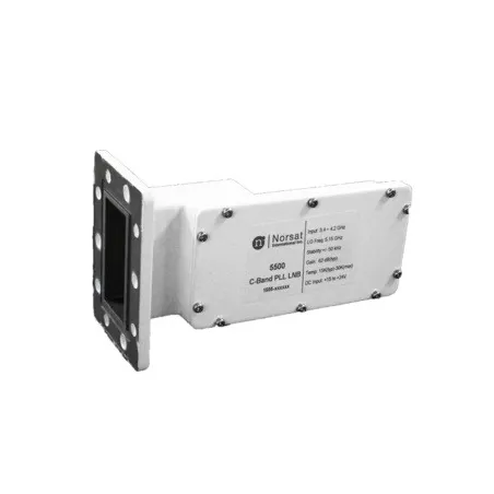 LNB Banda C Norsat 5500RF, 15K PLL 3.7 - 4.2GHz Alta Estabilidad Ganancia 62dB High Stability C-Band