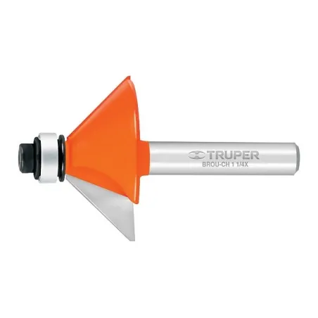  Fresas Chaflan 1-1/4" x15mm cRodaje, Truper 11468 21.186441 Fresa Chaflan 1-1/4" cRodaje L15mm Z1/4", Truper 11468 Cuerpo de ac