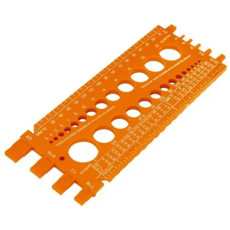  Regla Calibradora de Tuerca y Tornillos STD y MM 22cm, Truper 10811 3.220339 Regla Calibradora de Tuerca y Tornillos STD y MM 2