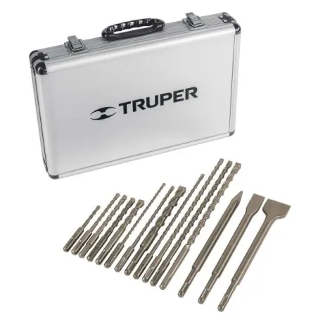  Juegos de Brocas y Cinceles SDS Plus 15 Piezas, Truper 11897 117.79661 Juegos de Brocas y Cinceles SDS Plus 15 Piezas, Truper 1