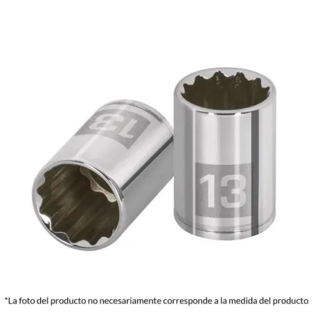 Dados Poligonales 11mm E1/4 Tubulares CrVanadio, Truper 100984