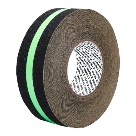  Cintas adhesivas antiderrapantes 2" x18m Negro Fotoluminiscente, Truper 101451 108.474576 Cintas adhesivas antiderrapantes 2" x