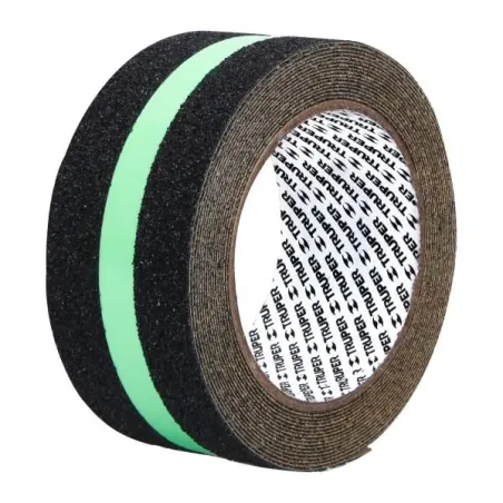  Cintas adhesivas antiderrapantes 2" x5m Negro Fotoluminiscente, Truper 101450 38.135593 Cintas adhesivas antiderrapantes 2" x5m