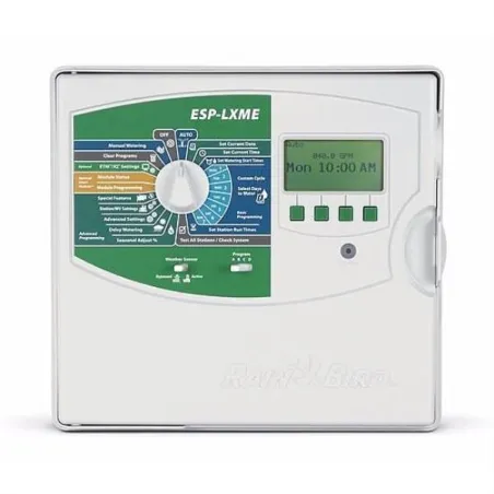 Programador de Riego Automatico Profesional Rain Bird ESP-8LXME 8 Zonas ampliable 48 Zonas Modular Rain Bird-Programador de Rieg