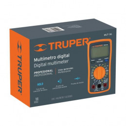 Multitester Digital MUT-50A 10A APO diodo continuidad 3AAA, Truper 100360