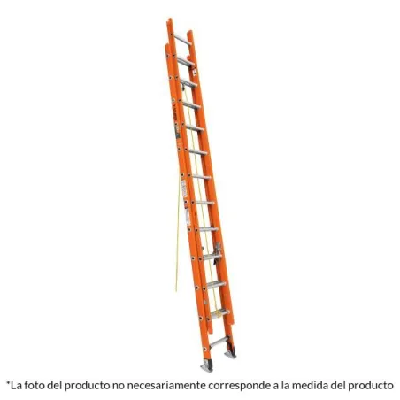 Escaleras de Extension 28 Peldaños A4.3m Max8.2m Telescopica T2 FibraVidrio, Truper 100229