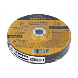 Disco de Desbaste Metal 7" x6.2mm Oaluminio, Pretul 29956