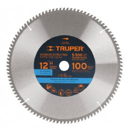 Discos sierras 12" 100Dientes C1", para aluminio, Truper 12685
