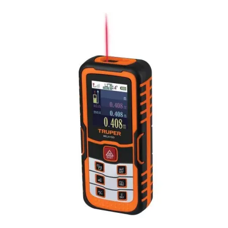 Medidor Laser de distancia 100m 2AAA Apagado Automatico, Truper 100374