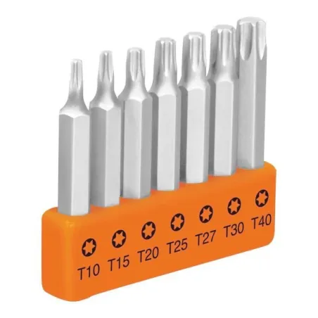 Juegos de 7 puntas Torx Combinadas, L2", Truper 17796 5.847458 Juegos de 7 puntas Torx Combinadas, L2", Truper 17796 Fabricadas