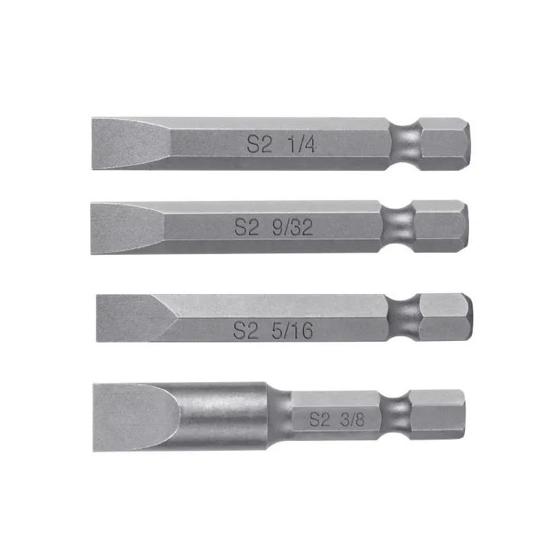 Puntas Planas 3/8" x50mm estuche 5 piezas, Truper 12176