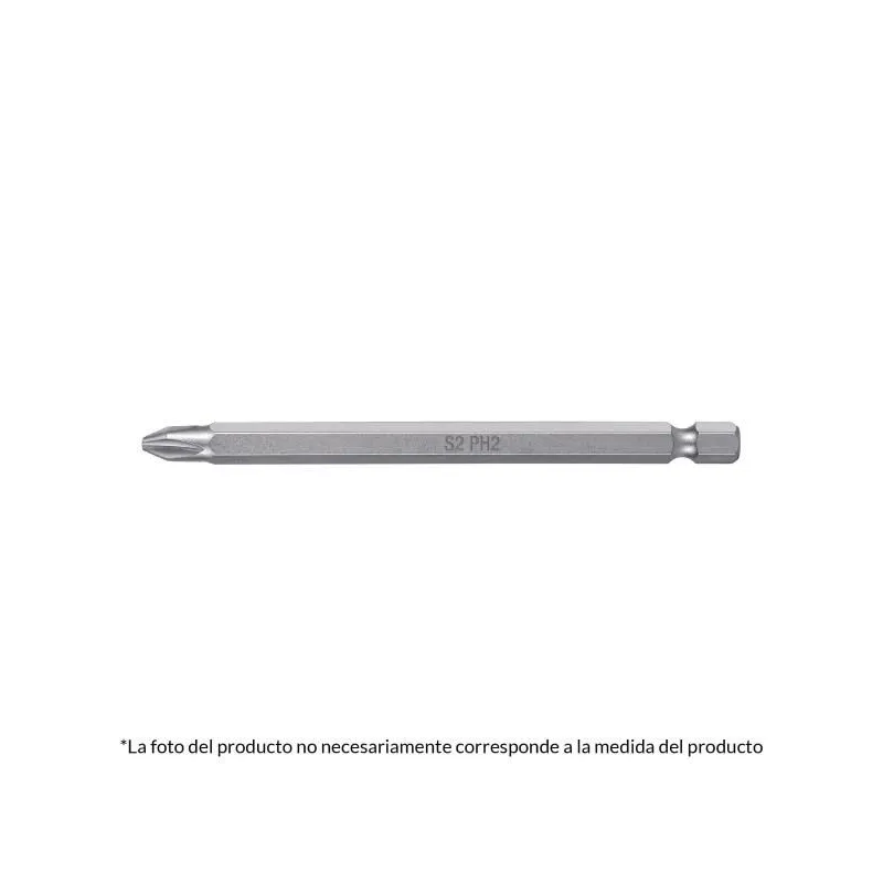 Puntas Phillips #3 x100mm PH3 estuches con 5 piezas, Truper 101813