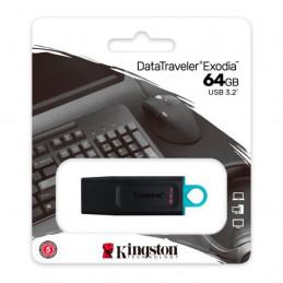 Memoria Flash USB Kingston DataTraveler Exodia 64GB, USB 3.2